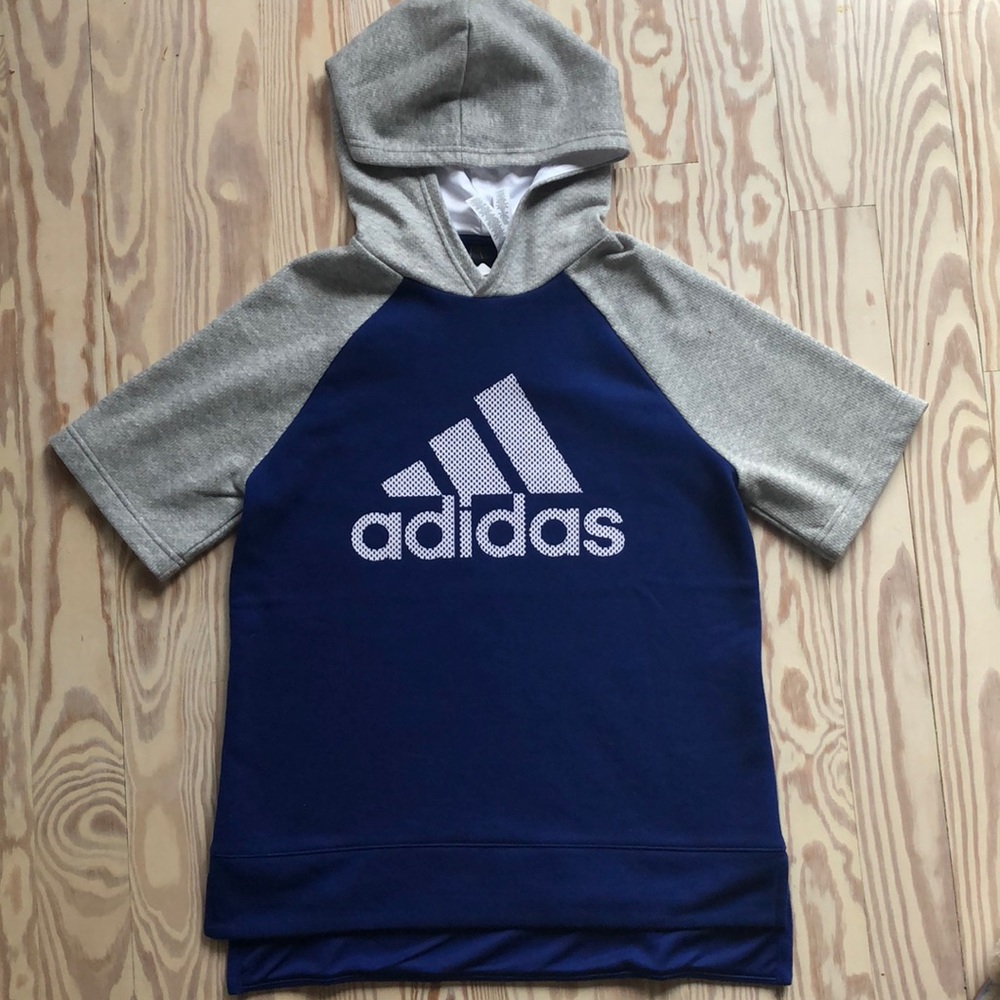Adidas Fashion Retro Short Sleeve Hoodie Women’s Sz S